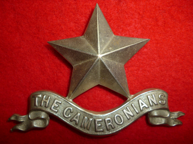 The Cameronians Piper's Cap Badge